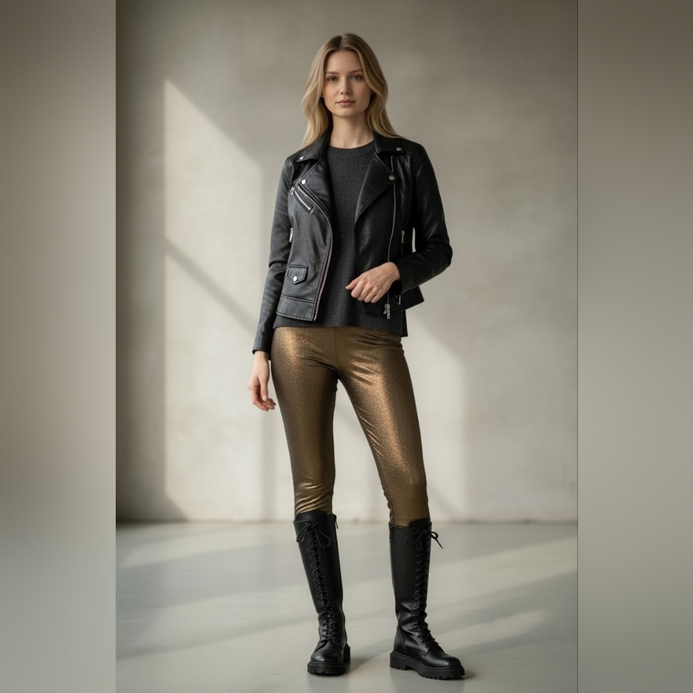New With Tags Express Bronze Leggings